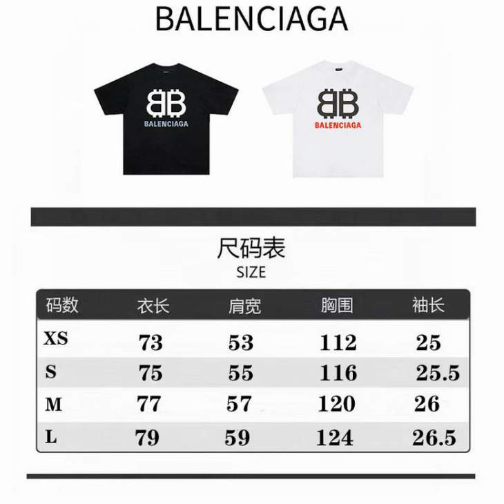 Picture of Balenciaga T Shirts Short _SKUBalenciagaS-XXLfstB02021426